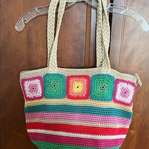 The Sak Colorful Crochet Tote Bag